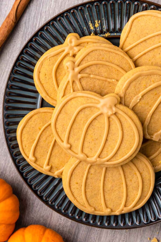 Pumpkin Sugar Cookies with Maple Icing Fun Cookie Recipes