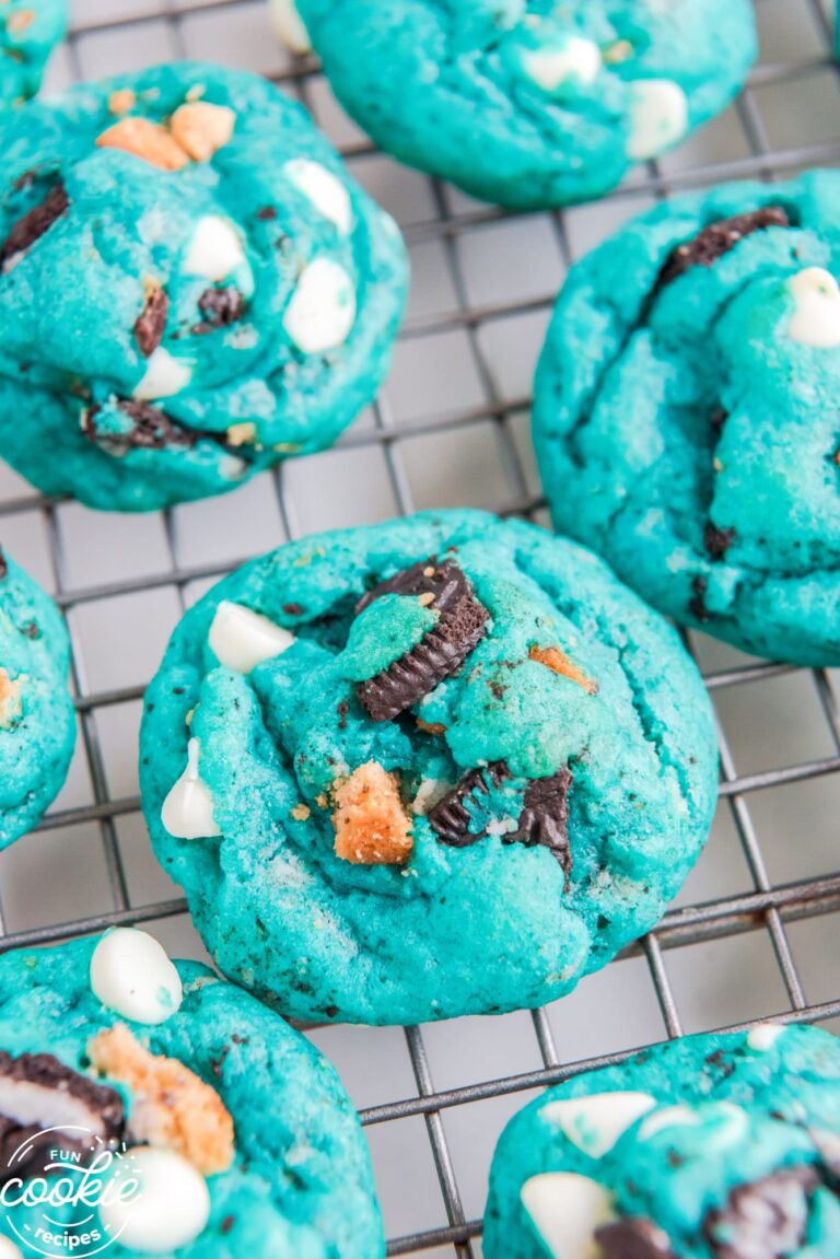 Blue Cookie Monster Cookies Fun Cookie Recipes