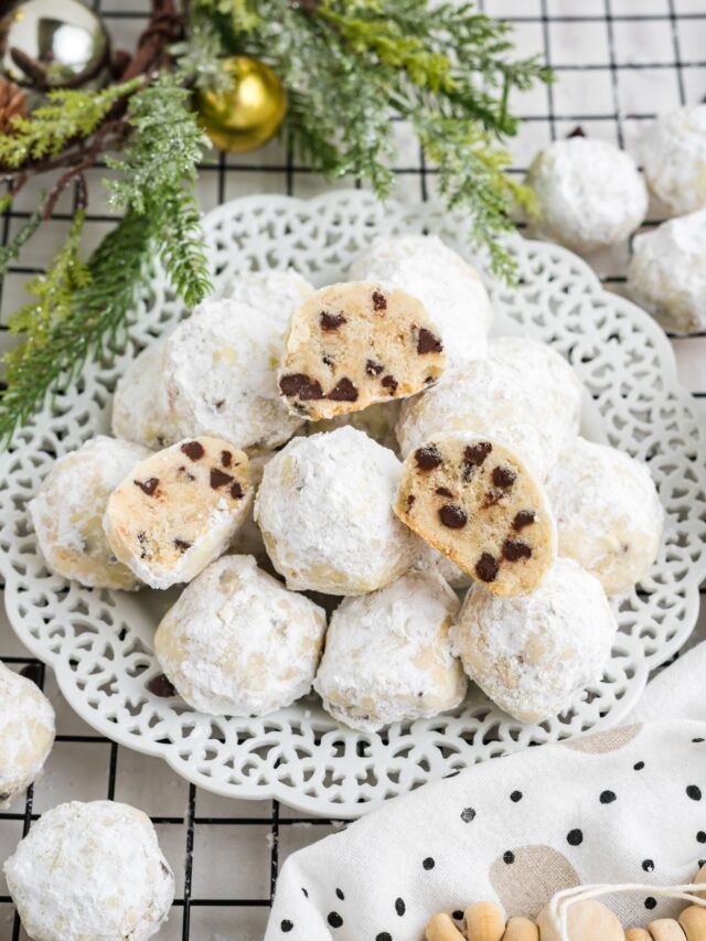 Chocolate Chip Snowball Cookies