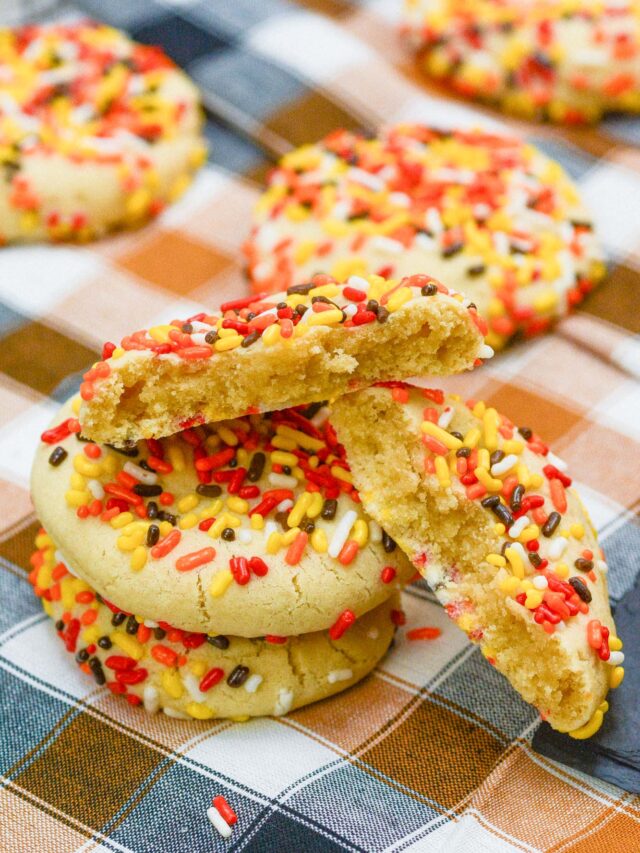 Fall Sprinkle Cookies